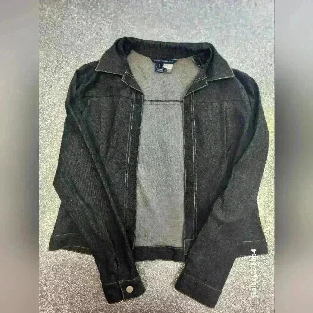 FRENCH CONNECTION BLACK DENIM JACKET